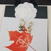 Chanel Trendy CC Logo Drop Earrings