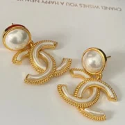 Chanel Classic CC Logo Earrings