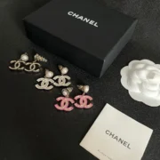Chanel Gorgeous CC Logo Earrings w/ Pearls & Crystals