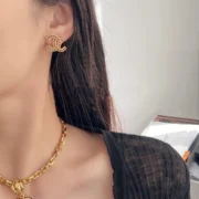 Chanel Luxurious CC Logo Gold Chain Set