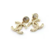 Chanel Sophisticated CC Logo Gold Earrings