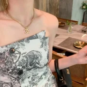 Chanel Basic CC Logo Necklace