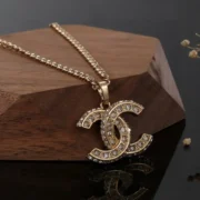 Chanel Shining CC Logo Pendant Necklace