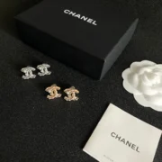 Chanel Pearl & Crystal CC Studs