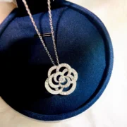 Chanel Dazzling Camellia Diamond Pendant Necklace