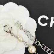 Chanel Chic Camellia Pearl Chain Bracelet