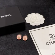 Chanel Classic Camellia Stud Earrings