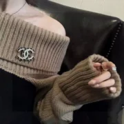Chanel Fancy Cashmere Gloves