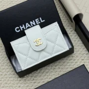 Chanel Elegant Caviar Leather Card Holder