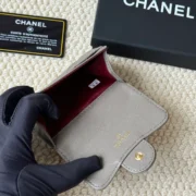Chanel Red - Interior Caviar Leather Wallet