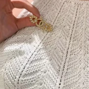 Chanel Golden Crystal Brooch