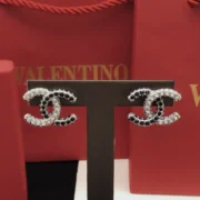 Chanel Elegant Crystal CC Earrings