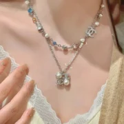 Chanel Elegant Double CC Pearl Necklace