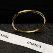 Chanel Graceful Gold Bangle Bracelet