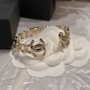 Chanel Classic Gold Bracelet with CC Logo
