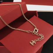 Chanel Timeless Gold Chain Necklace with CC Logo