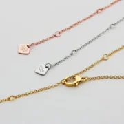 Chanel Trendy Gold Chain Necklace with Square Charm
