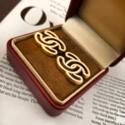 Chanel Premium Gold Earrings in Box