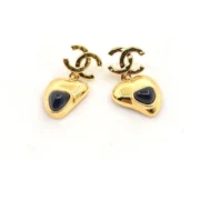 Chanel Stunning Heart Drop Earrings