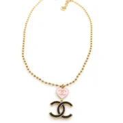 Chanel Timeless Heart Pendant Necklace Gold Chain