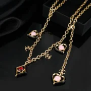 Chanel Luxurious Heart & Diamond Pendant