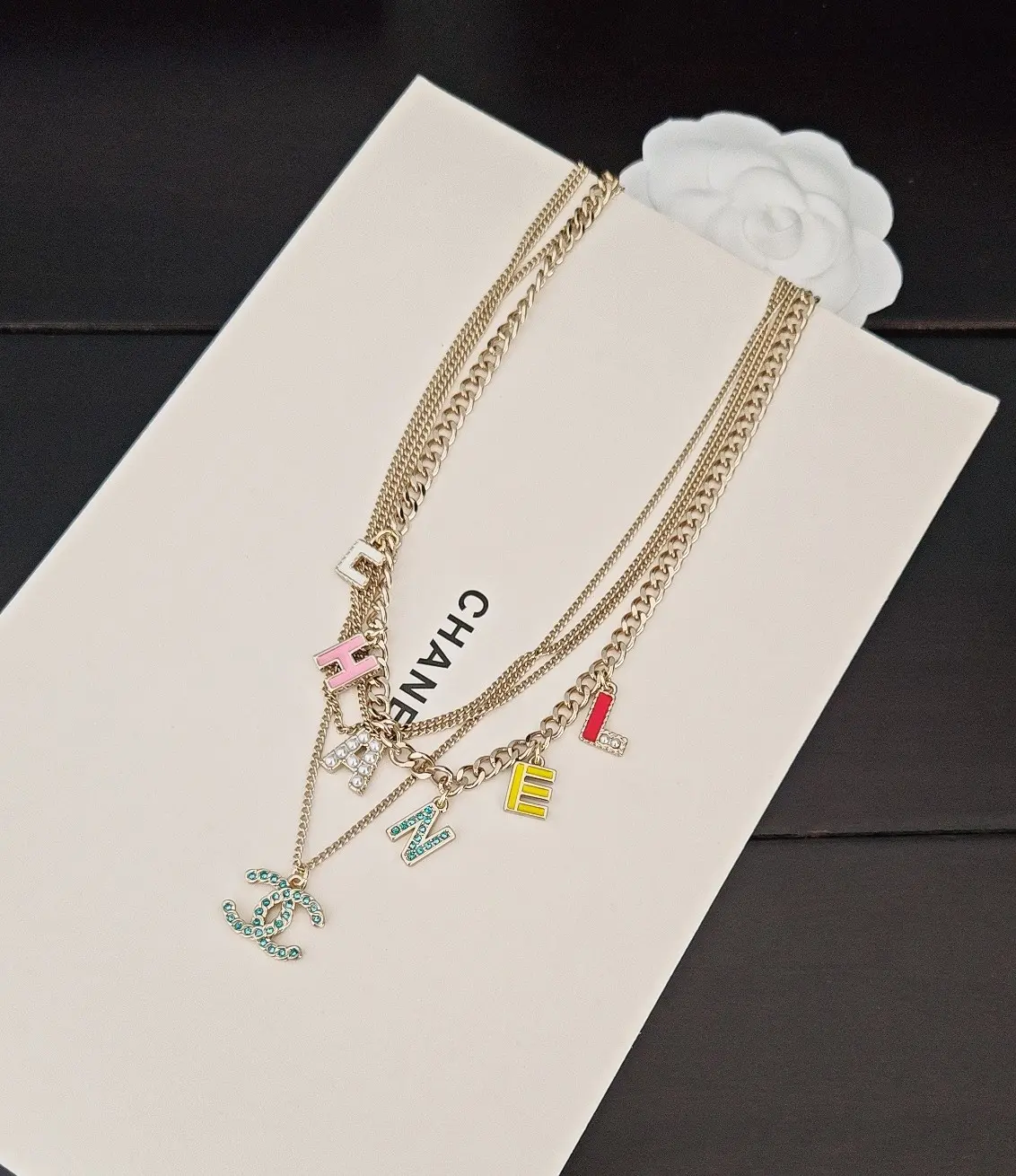 Chanel Fashionable Layered Chain Necklace