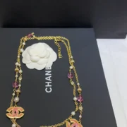 Chanel Gorgeous Long Necklace with Camellia