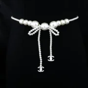 Chanel Delicate Pearl Bow Belt
