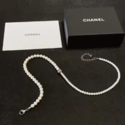 Chanel Pearl Necklace and Bracelet Set