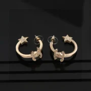 Chanel Gorgeous Star Hoop Earrings