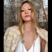 Chanel Graceful Tweed Jacket & White Lace Dress Set