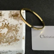 Christian Dior Elegant Gold Bangle Bracelet