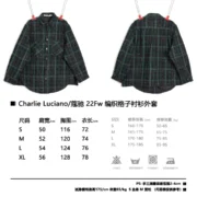 Coach 22Fw Plaid Shirt Jacket in Black Green
