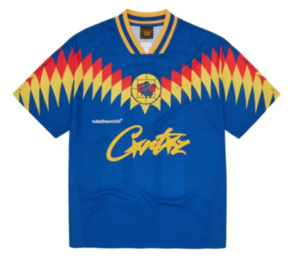 Corteiz Club RTW Blue Football Jersey