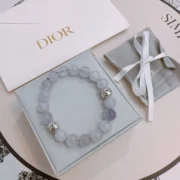 Dior Charming Beaded Bracelet w/ Silver Charms