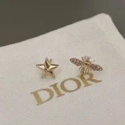 Dior Cool Bee & Star Stud Earrings