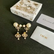 Dior Beautiful Bow Pearl Earrings