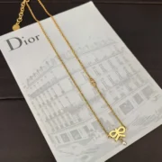 Dior Graceful Bow Pendant Necklace