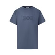 Dior's Embroidered Light Blue Logo