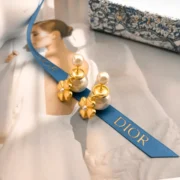 Dior Delicate Flower Pearl Earrings
