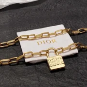 Dior Fancy Padlock Chain Bracelet