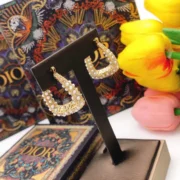 Dior Chic Pearl Hoop Earrings