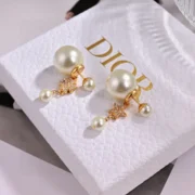Dior Enchanting Pearl and Star Earrings