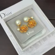 Dior Graceful Pearl Flower Earrings