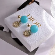 Dior Stunning Turquoise Stud Earrings