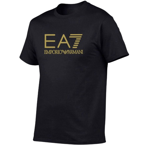 Emporio Armani EA7 Stylish Black T-Shirt
