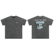 Fear of God Gray GIVE IT UP T-shirt