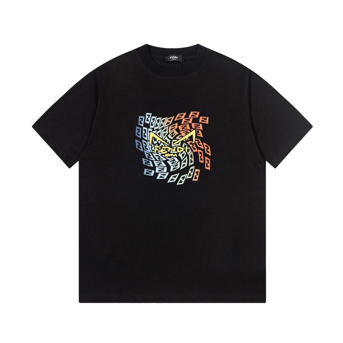 Fendi with Logo & Cat: Black Graphic