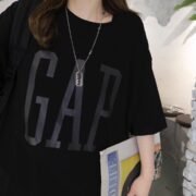 GAP Oversized Chic Black Tee