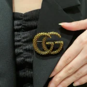 Gucci Fancy GG Marmont Brooch